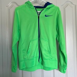 Nike Jacket Neon Green and Blue
